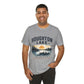 Houghton Lake Michigan Sunset Canoe T-Shirt — "Life Is Better at the Lake"