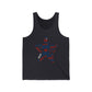 America Peace Sign Tank Top — Bella+Canvas Unisex Jersey Tank, Sizes XS–2XL