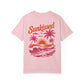 Sunkissed Sunset T-Shirt — Garment-Dyed Retro Beach Graphic Tee, Sizes S–4XL