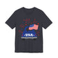 Patriotic USA Tee — Vintage Truck with American Flag & Fireworks, Sizes S–3XL