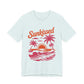 Sunkissed Sunset Tee — Tropical Palm Beach Graphic T-Shirt, Sizes S–3XL