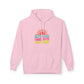 Good Vibes Hoodie — "Blue Skies Good Days" Retro Sun Pullover, Sizes S–5XL
