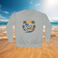 Salty Soul Sweatshirt — Vintage Beach Sunset Palm Crewneck, Sizes S–3XL
