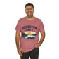 Houghton Lake Michigan Sunset Canoe T-Shirt — "Life Is Better at the Lake"