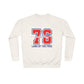 America 1776 Crewneck Sweatshirt — Land of the Free Patriotic Pullover, Sizes S–3XL
