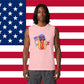 Hot Dog USA Tank Top — Funny Patriotic 4th of July BBQ Muscle Tee, Sizes S–2XL