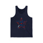 America Peace Sign Tank Top — Bella+Canvas Unisex Jersey Tank, Sizes XS–2XL
