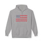 Beer Pong American Flag Hoodie — Red Cups & Stars Patriotic Party Sweatshirt, Sizes S–5XL