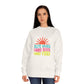 Good Vibes Sweatshirt — "Blue Skies Good Days" Retro Sun Crewneck, Sizes S–3XL