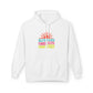 Good Vibes Hoodie — "Blue Skies Good Days" Retro Sun Pullover, Sizes S–5XL