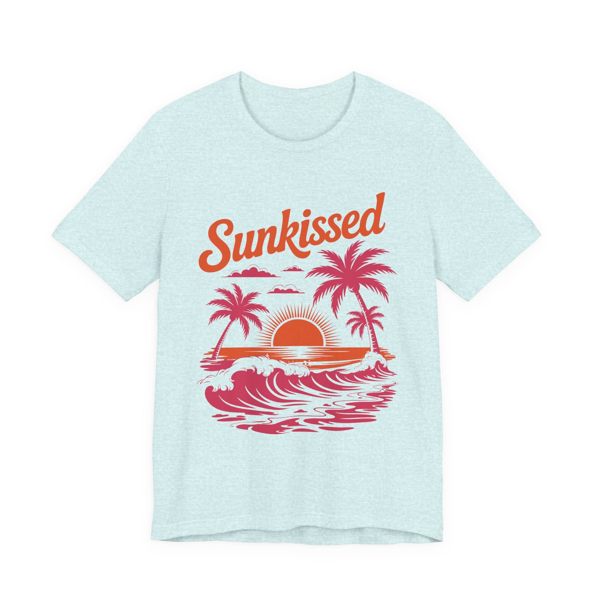 Sunkissed Sunset Tee - Tropical Palm Beach Graphic T-Shirt