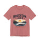 Houghton Lake Michigan Sunset Canoe T-Shirt — "Life Is Better at the Lake"