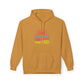 Good Vibes Hoodie — "Blue Skies Good Days" Retro Sun Pullover, Sizes S–5XL