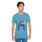 Patriotic USA Tee — Vintage Truck with American Flag & Fireworks, Sizes S–3XL