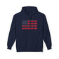 Beer Pong American Flag Hoodie — Red Cups & Stars Patriotic Party Sweatshirt, Sizes S–5XL