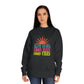 Good Vibes Sweatshirt — "Blue Skies Good Days" Retro Sun Crewneck, Sizes S–3XL
