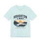 Houghton Lake Michigan Sunset Canoe T-Shirt — "Life Is Better at the Lake"