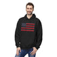 Beer Pong American Flag Hoodie — Red Cups & Stars Patriotic Party Sweatshirt, Sizes S–5XL