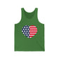 Patriotic USA Tank Top — Bella+Canvas Unisex Jersey Tank, Sizes XS–2XL