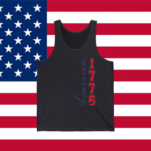 America 1776 Tank Top — '76 Land of the Free Patriotic Tank, Sizes XS–2XL