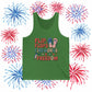 Flip Flops Fireworks Freedom Tank Top — 4th of July Summer Graphic Tank, Sizes XS–2XL