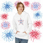 4th of July Star Hoodie — Patriotic USA Star Graphic Pullover, Sizes S–5XL