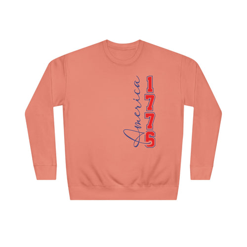 America 1776 Crewneck Sweatshirt – 76 Land of the Free Patriotic Pullover