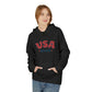 USA EST.1776 Hoodie — Retro Patriotic Fleece Pullover, Sizes S–5XL