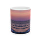 Sunset Photo Ceramic Mug — Coastal Glossy Print, 11oz & 15oz