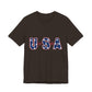 USA Stars Patriotic T-Shirt — Red, White & Blue Fourth of July Tee, Sizes XS–4XL