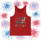 Flip Flops Fireworks Freedom Tank Top — 4th of July Summer Graphic Tank, Sizes XS–2XL
