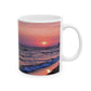 Sunset Photo Ceramic Mug — Coastal Glossy Print, 11oz & 15oz